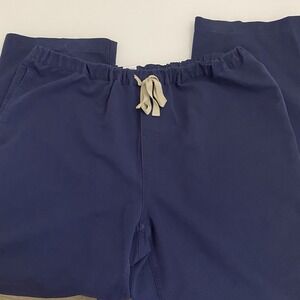 Figs Men's Scrub Pants Technical Collection Pisco Navy Blue‎ FM4500 Sz L FLAW